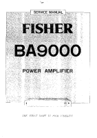 Fisher BA-9000 - Service Manual